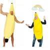 Skurriles Bananenkostüm für Erwachsene Lustiges Cartoon-Aufführungsoutfit für Halloween-Festlichkeiten