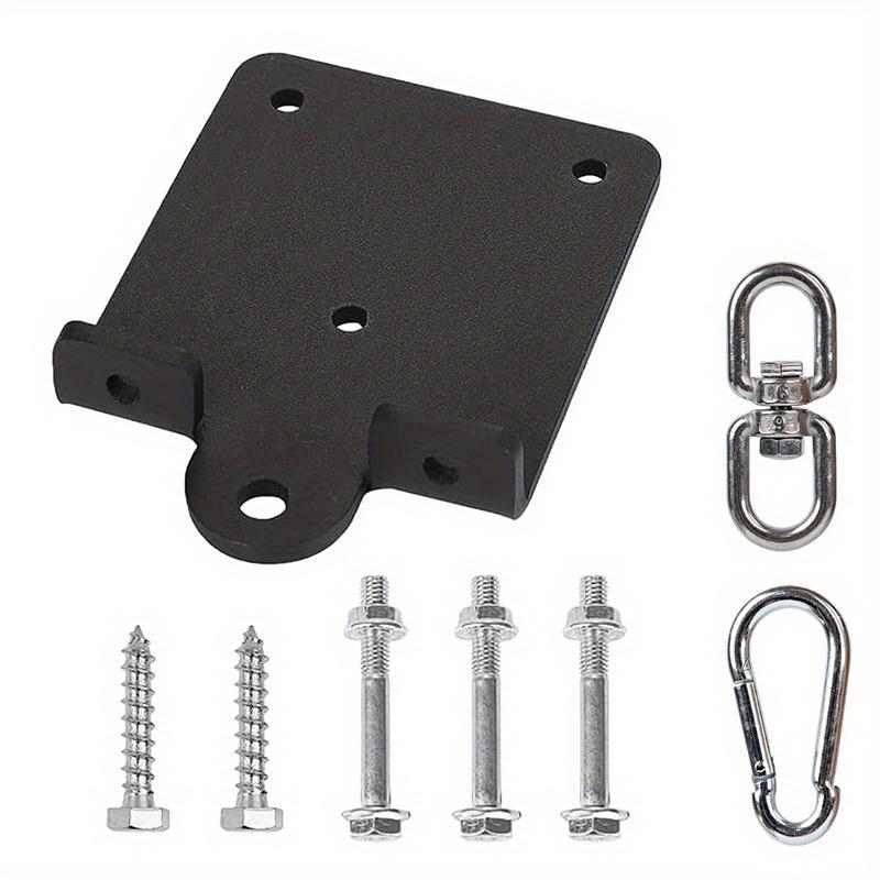 

1 шт. Сверхпрочный кронштейн для боксерского мешка, настенный тренировочный крюк для мешка с песком, вращающийся на 360°, потолочная установка, балка, деревянный крюк чёрный