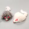 2Pcs Artificial Soft Plush Mouse Cat Teaser Pet Kitten Catch Interactive Toys