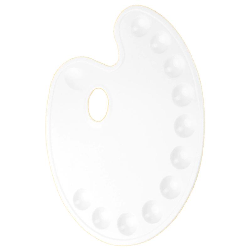 Oval Plastic Palette for Gouache & Acrylic Painting Supplies unique size 1