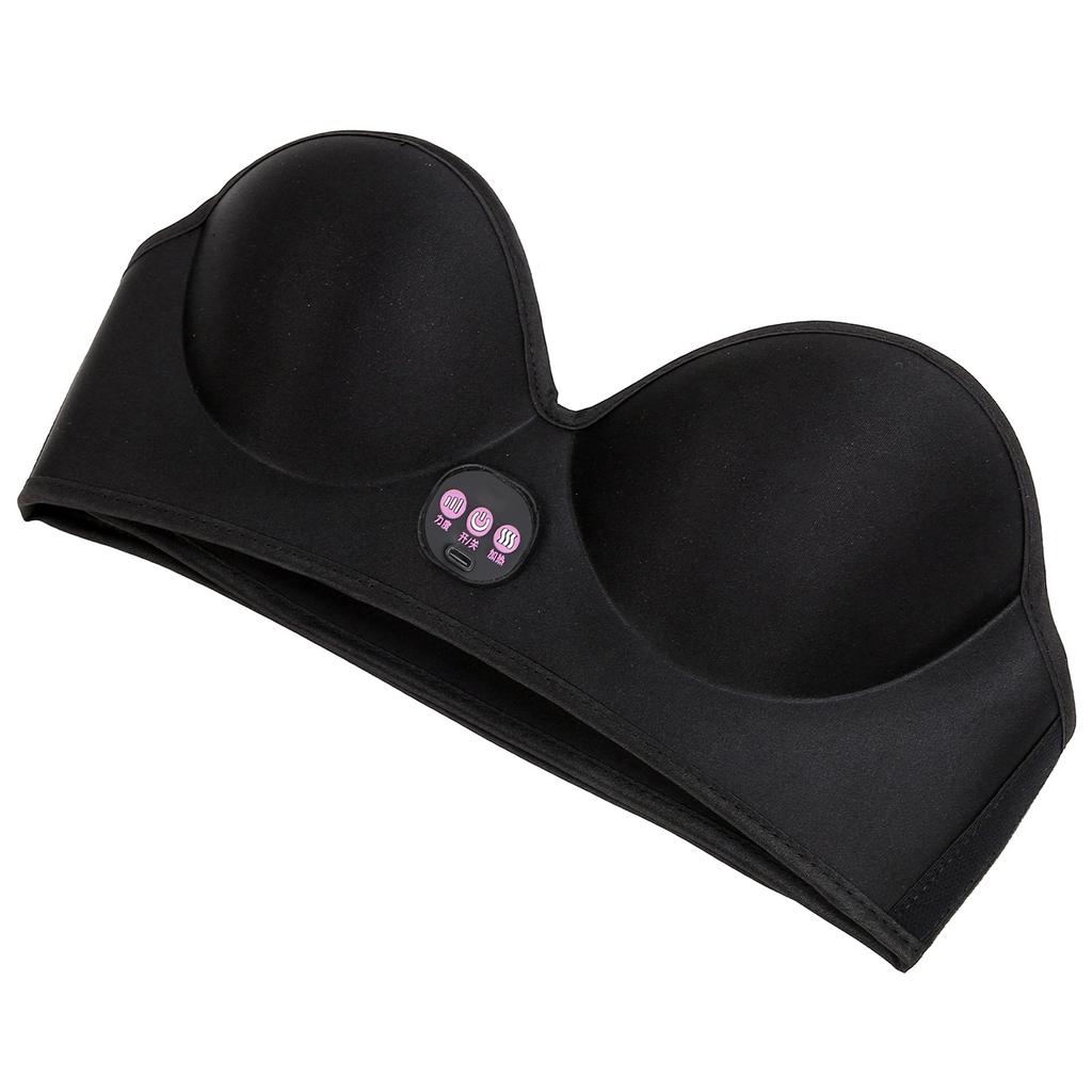USB Electric Breast Massage Bra 3 Gears Heating Home Chest Breast Bra