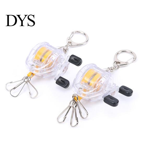Fly Fishing Tool Key Chain Portable Anti-lost Steel Wire Holder Retractable Reel Keyring for Fisherman Accessories