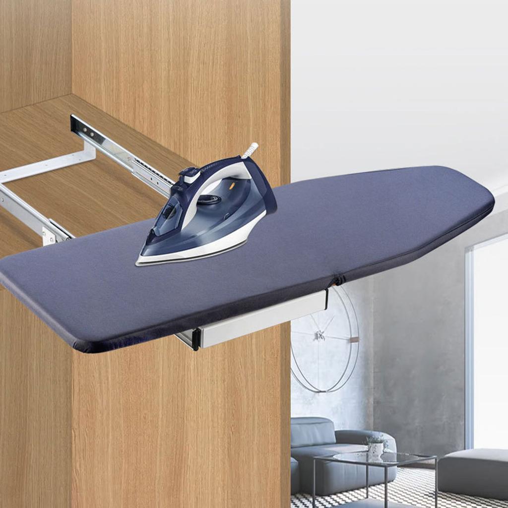 Stazione da stiro con cassetto, asse da stiro pieghevole per bucato, bagno, risparmio di spazio, organizer per la casa