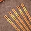 High-Grade Single-Use Anti-Slip Bamboo Chopsticks - Mildew-Resistant, Eco-Friendly, Color-Coded Chinese Style