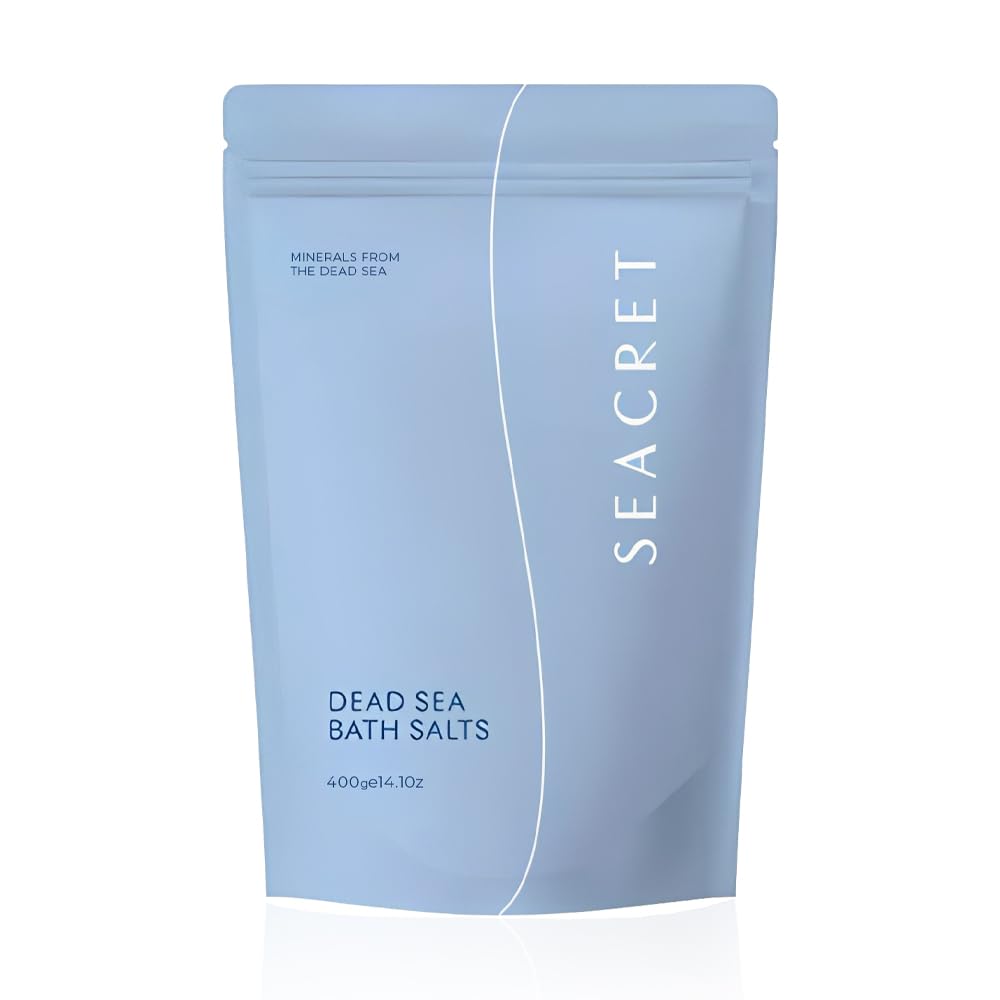 

Enjoy an authentic spa experience at home with SEACRET Secret Bath Dead Sea Mineral Bath Relaxing Gift 400g Salts, Bombs, Set,
