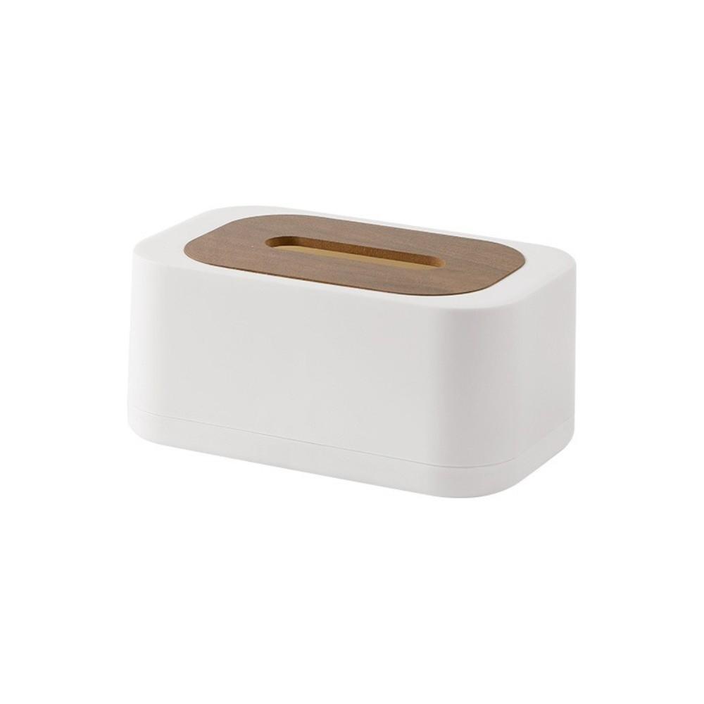 Space-saving Tissue Dispenser Large Opening Square Tissue Box Tissue Box With Lid  Household Use