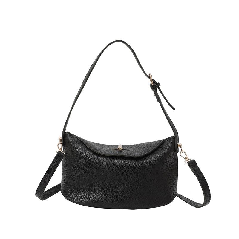 

Autumn new niche fashion handbag female office worker 2025 new simple and versatile shoulder messenger bag чёрный