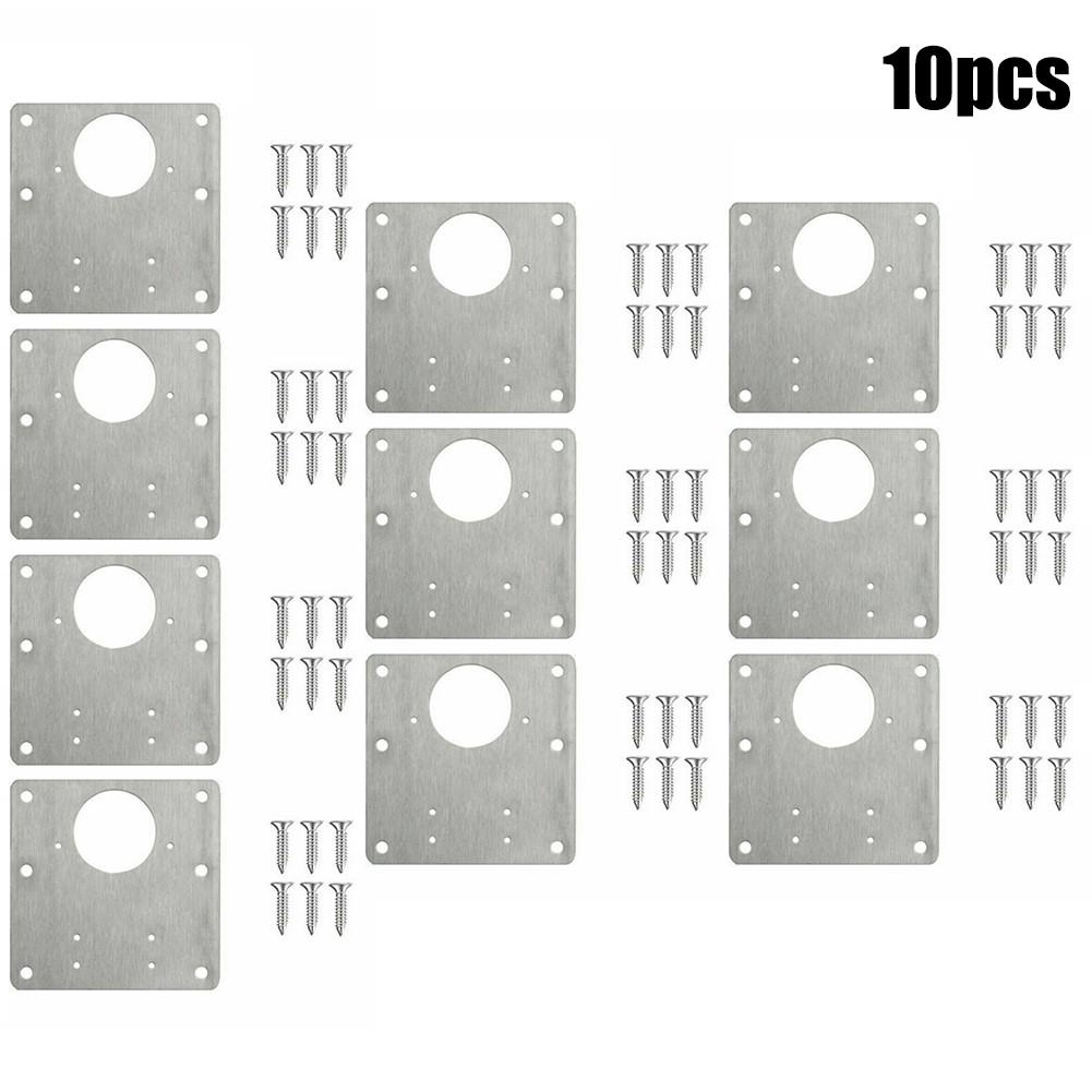 Stainless Steel Hinge Repair Plate Acccessories Cupboard Door Drawer