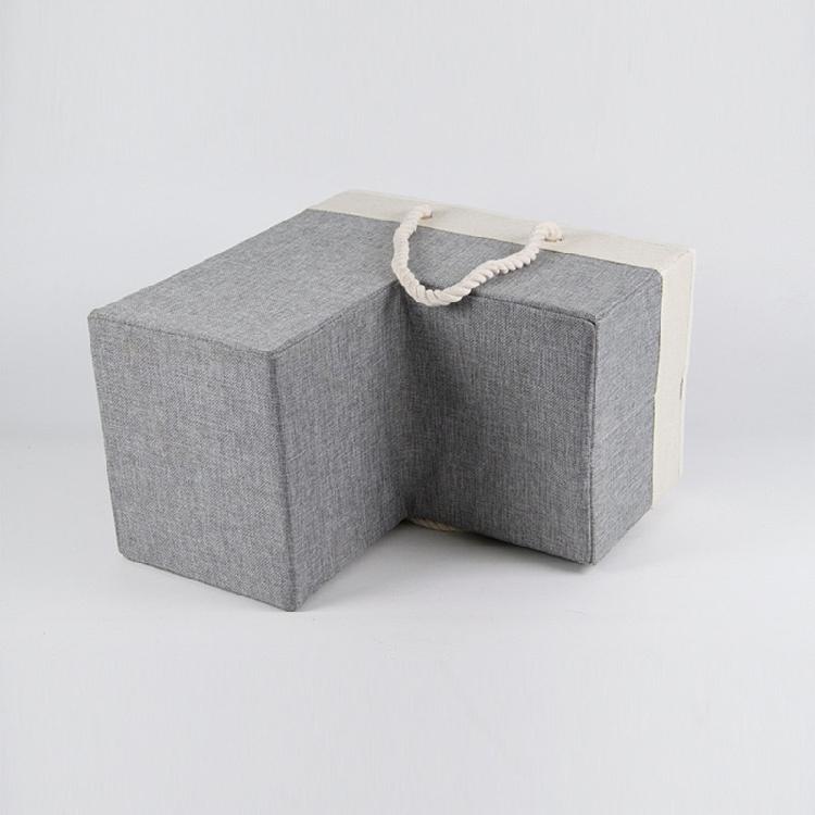 Stair Storage Basket Craft from Natural Materials for Homes Having Children and Pet with Space Saving Designs