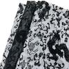 1yard Dragon Pattern Organza Flocking Fabric Flocked Yarn Gauze Fabrics for Chinese Style Material Dress Cheongsam Hanfu Scarf