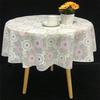 Pvc Desk Mat Printed Dustproof Table Cover Round Lace Table Waterproof Oil Resistant Scald Resistant Round Tablecloth