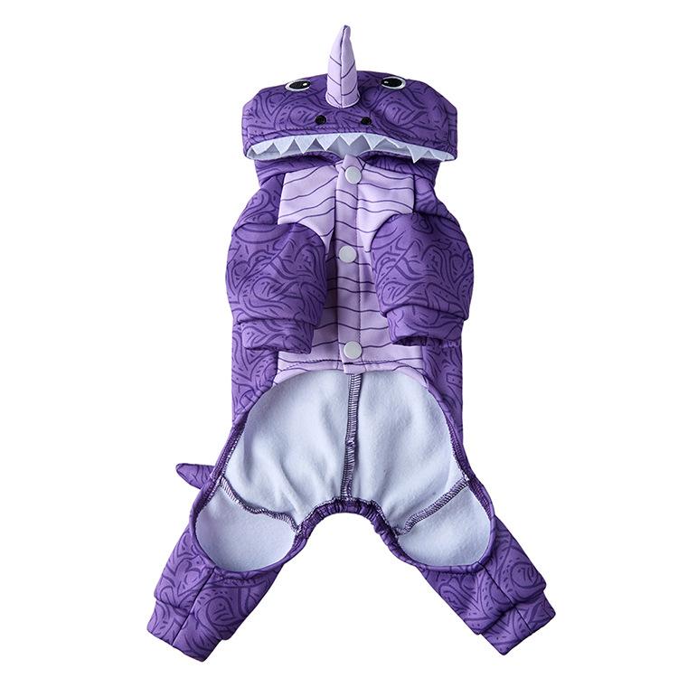 Polyester Shark Design Cross-border New Christmas Halloween Transformation Costume for Small Medium-Sized Dogs All Seasons