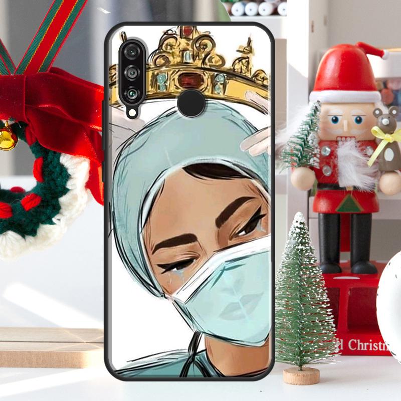Cartoon Medicine Doctor Nurse For Huawei Nova 9 10 SE 11 Pro Y60 Y70 Y90 Y61 Y91 Y72 Y73 12i 11i 8i P20 P30 P40 Lite Case