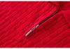 Korean Style Twisted Cable Knit Polo with Retro Cashmere Short Sleeves