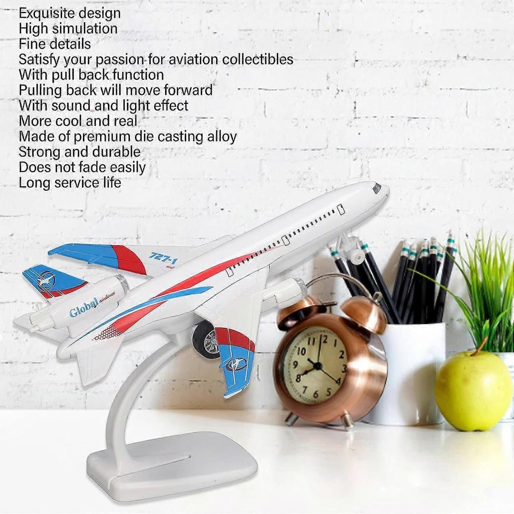 Airplane Model, Aircraft Model Toys Cool Sound Light Effects Alloy for Collection