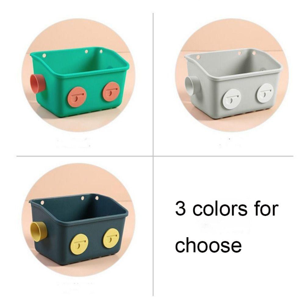 Wall-mounted Bathroom Storage Rack Traceless Snack Storage Basket Bathroom Hanging Basket  Home Use