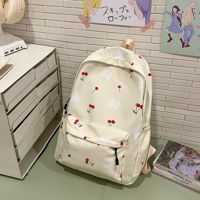 

Высококачественный школьный рюкзак для студентов, большая вместимость, дорожная сумка, модная сумка из ткани Оксфорд, трендовый рюкзак для компьютера, моющийся 14 inches бежевый