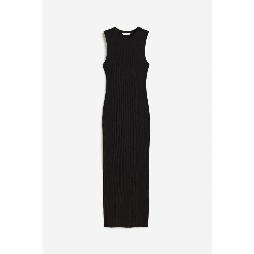 Buy H M Ribbed Jersey Dress Black 1166397001 at affordable prices  free  shipping, real reviews with photos  Joom