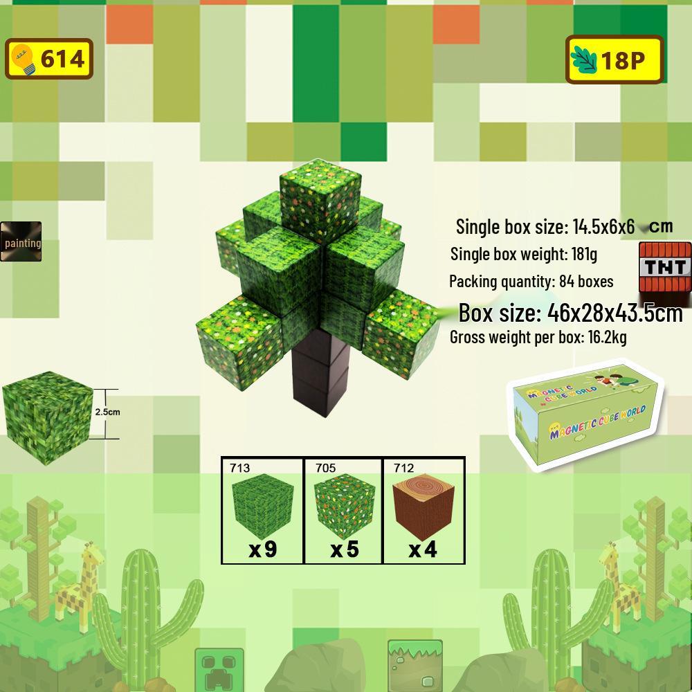 My Magnetic Cube Puzzle: 25MM Mini Building Block Magnets