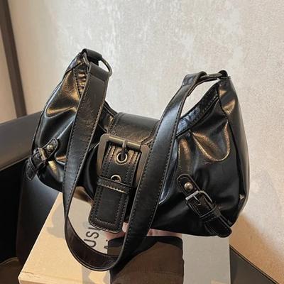 NEUE Vintage PU-Leder Umhängetasche für Damen 2026 Y2K Spicy Girl Trend Maillard-Stil Unterarmtasche Hochwertige Damen Handtaschen