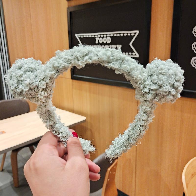 Autumn and Winter New Cute Plush Warm Bear Ear Band