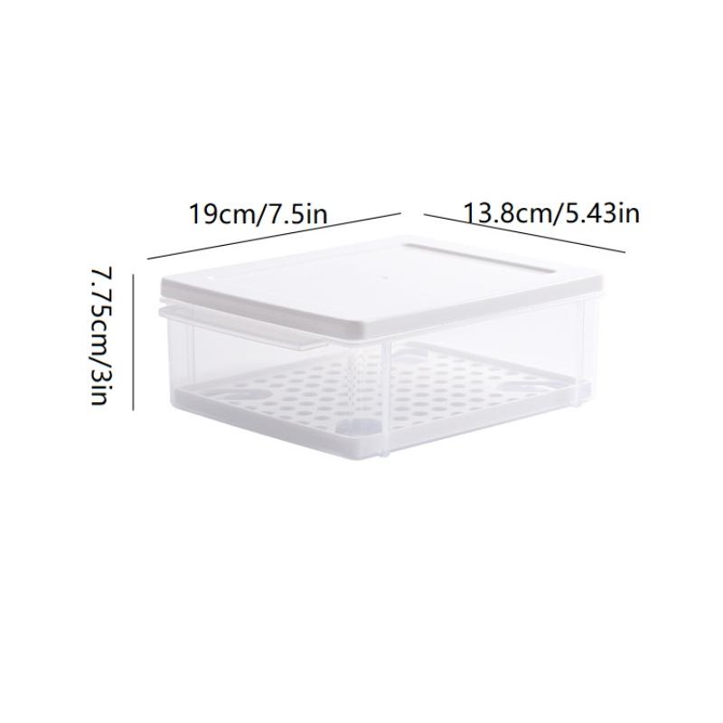 Контейнер для хранения сэндвичей Тост Холодильник Морозильная камера Французский контейнер для сохранения Прозрачный контейнер для хранения продуктов с крышкой и разделителем 2370₽