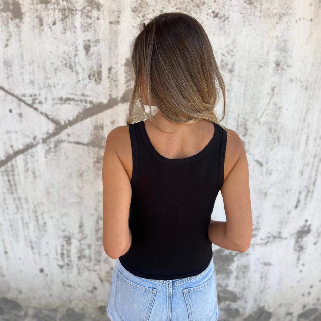 Yousheng Damen Weste U-Ausschnitt Ärmellos Knopfleiste Camisole Bluse Slim Fit Basic Tanktops Strand Büro Party Kleidung