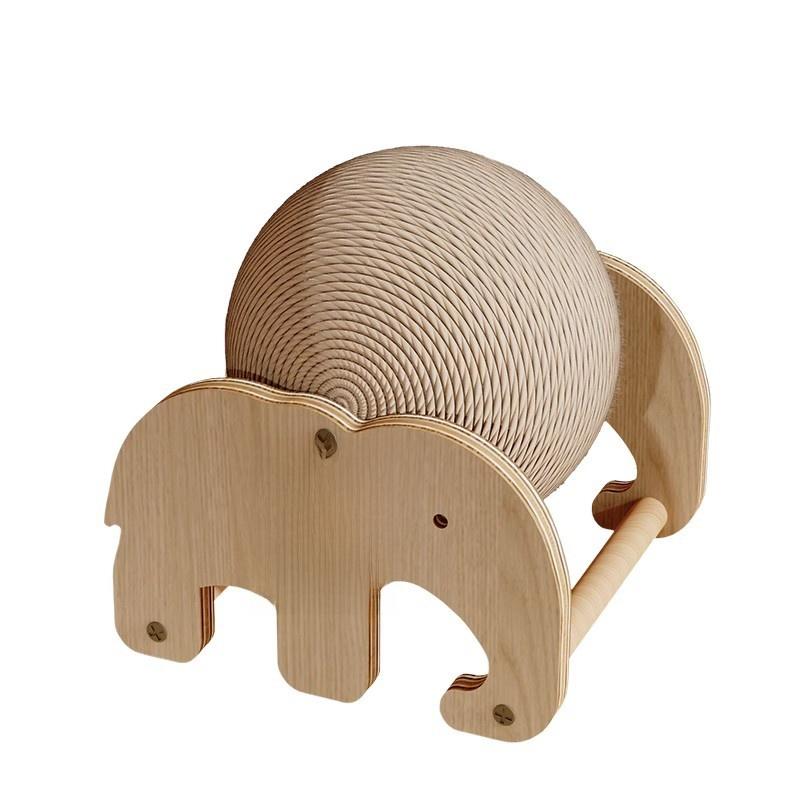 Vertical cat scratching board, durable and scratch-resistant, does not shed debris, sisal ball, a self-entertaining tool for cats to sharpen