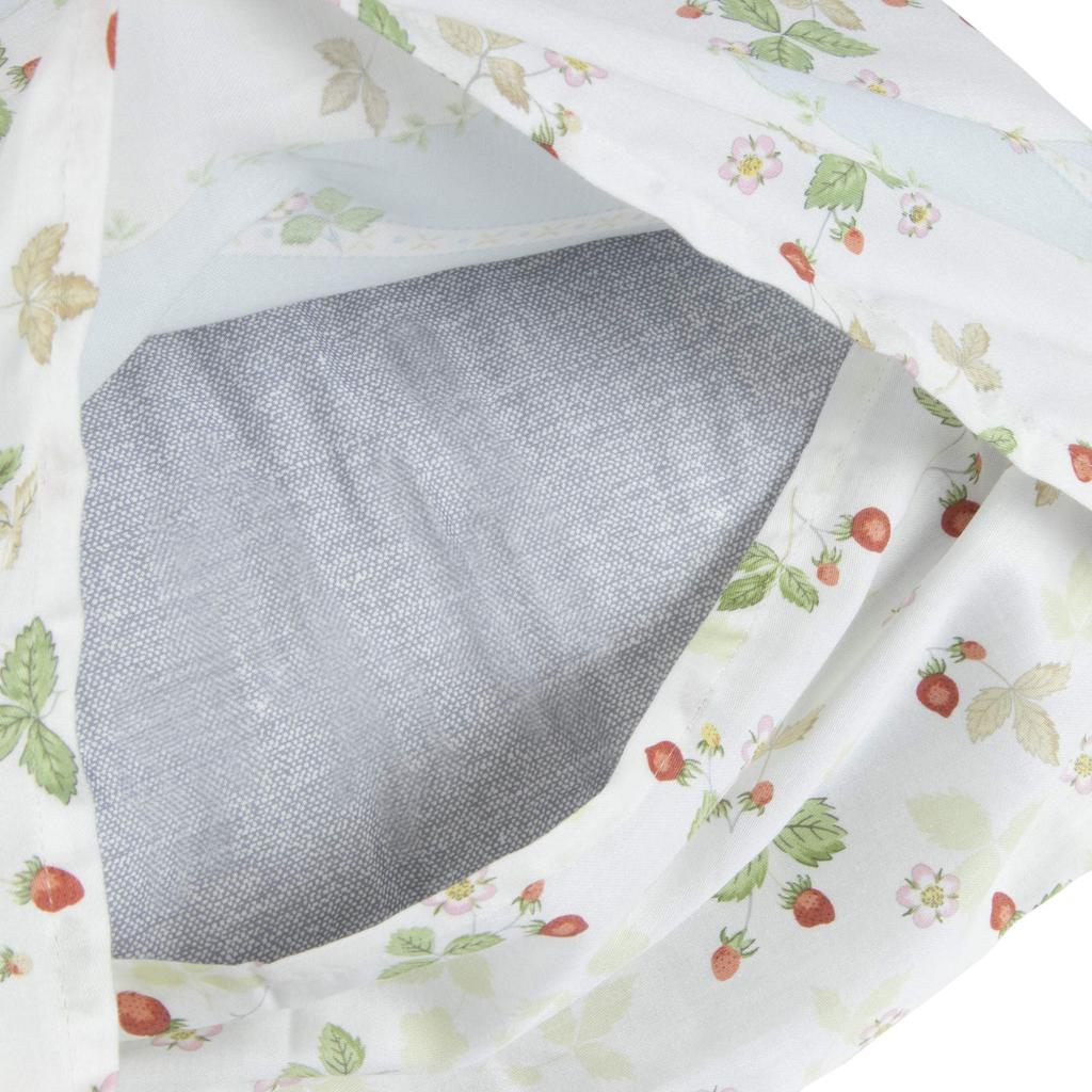 Nishikawa Pillowcase for Pillows 63X43cm In Wedgwood Wild Made In PJ07305679B Size, Strawberry, 100% Cotton, Japan, Blue,