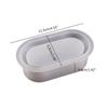 Oval Shape Silicone Mold Flower Planter Mold Flower  Resin Mould  Craft Art Home Decoration Bead Storage Box Mold