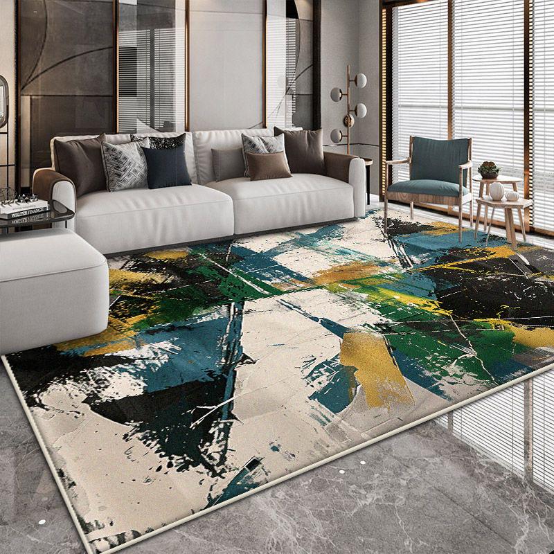 Easy Clean Abstract Carpets Living Room Decoration Large Area Non-slip Rugs Nordic Style Bedroom Decor Floor Mat 