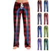 Womens Pajama Pants Sleepwear Casual Drawstring Elastic Waist Pants Comfy Straight Yoga Loose Trousers