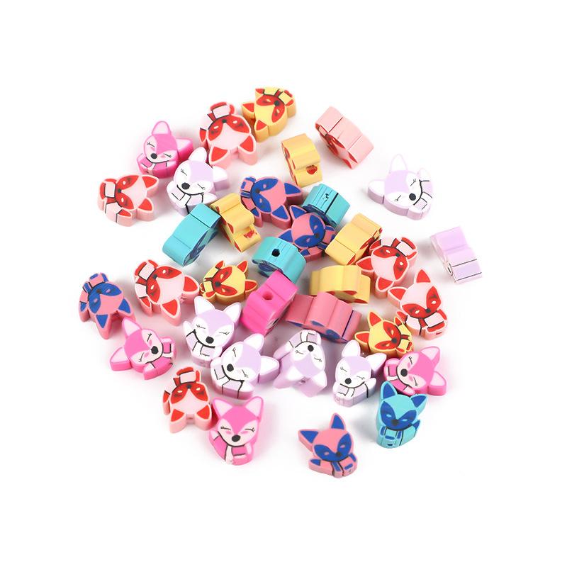 Diy Polymer Clay Soft Ceramic Beads, Round Soft Ceramic Beads Handmade Jewelry Accessories