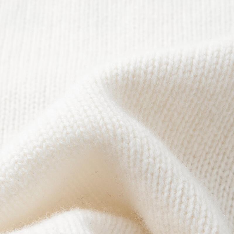 TUHUANG Women's Thick Pure Wool Embroidered Knit Sweater