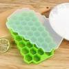 37 Cavity Silicone Ice Cube Mold with Lids Large-capacity Ice Trays Food Grade Ice Maker Reusable Kitchen Gadgets