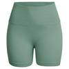 Seamless Ribbed Peach Lifting Yoga Shorts—Super Stretch Slimming Three-Quarter Pants for Running and Fitness