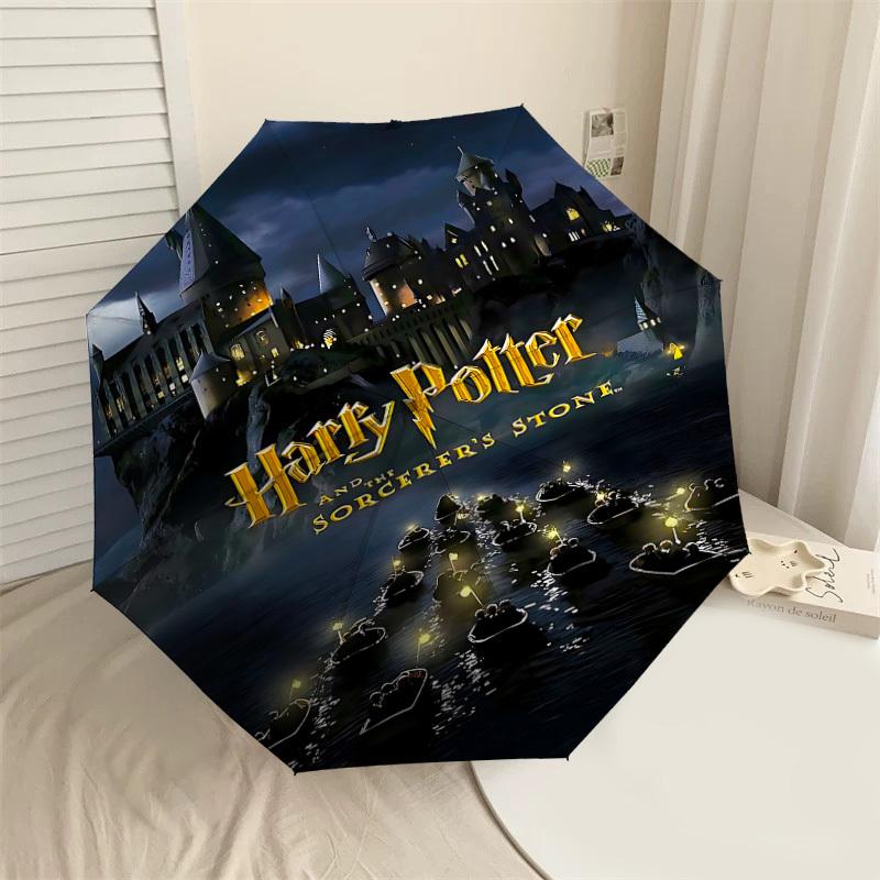 

1PC Harry Potter Sorcerer s Stone Umbrella-8-Rib Reinforced, Automatic Open, Lightweight & Durable, Cute Fashion Accessory for Outdoor, D2645