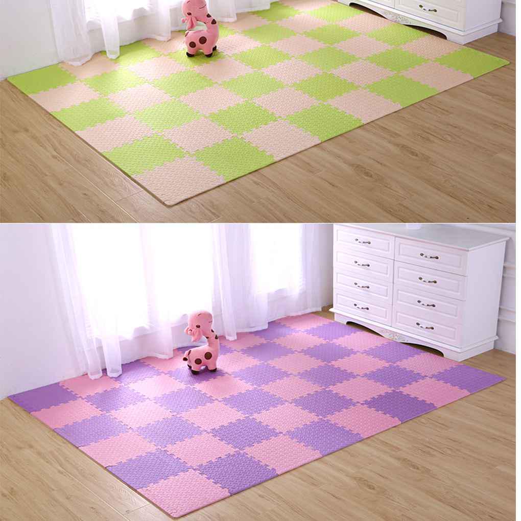 9pcs Eva Baby Kids Crawl Interlocking Floor Tiles Foam Puzzle Exercise Play Mat