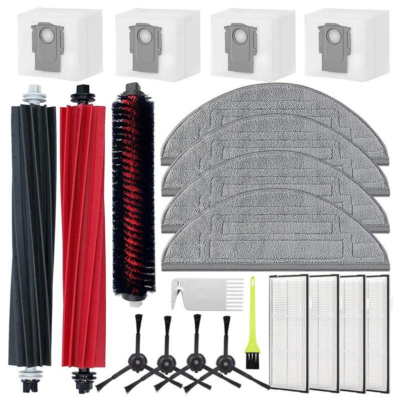 

ABUL-Main Side Brush HEPA Filter Mop Cloth Dust Bags As Shown Replacement Spare Parts For Roborock S8 Pro Ultra Robot Vacuum Cle