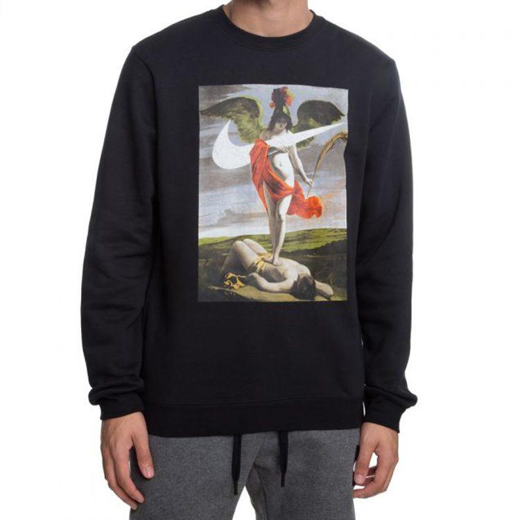 Nike Sweatshirts Men's Crew Neck Moderate Regular AQ7139-010