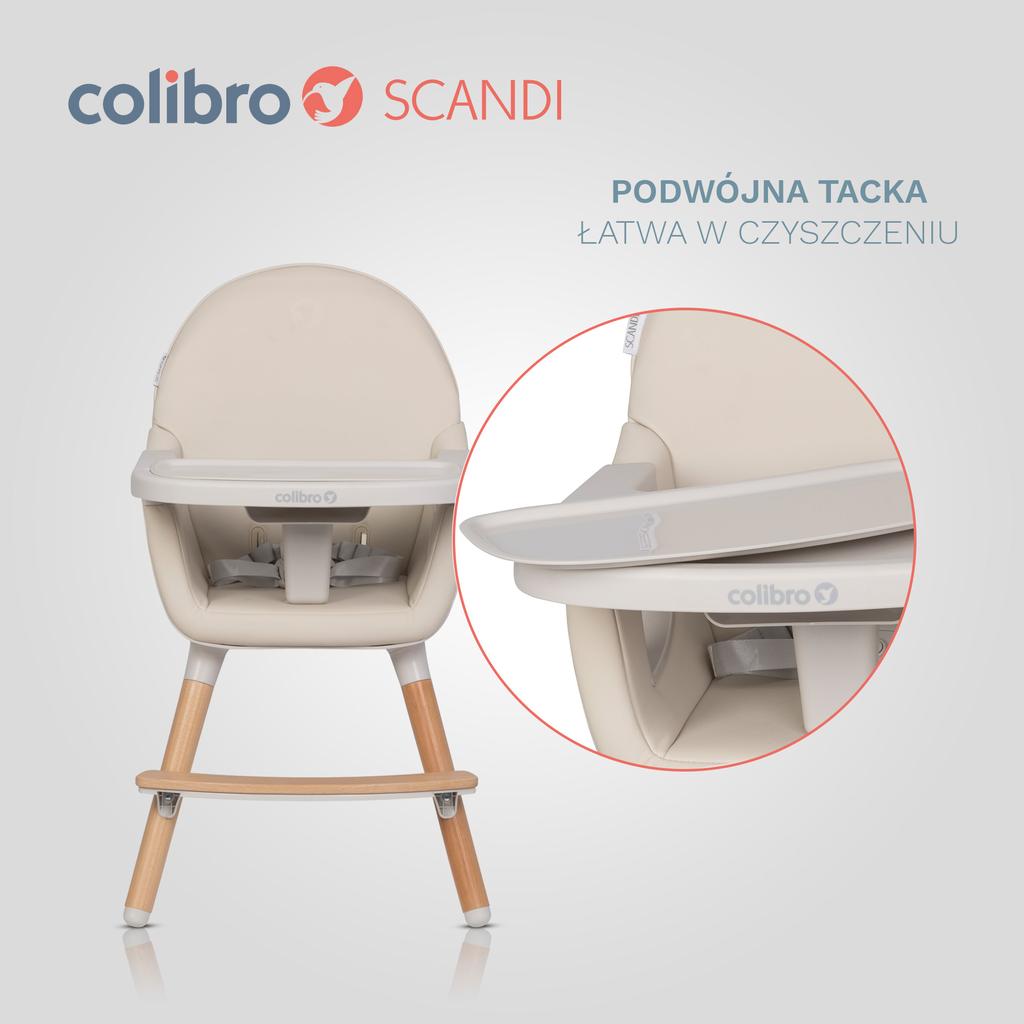 COLIBRO SCANDI ALMOND high chair