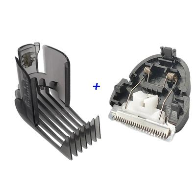 Peigne de tondeuse à cheveux et tête de barbier, 2 pièces/ensemble, pour Philips QC5125 QC5130 QC5135 QC5105 QC5115 QC5155 QC5120