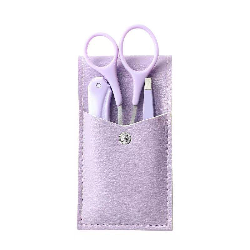 Eyebrow Grooming Tool Set: Safe Blade Razor, Anti-scratch Scissors, Brush, Comb & Trimmer