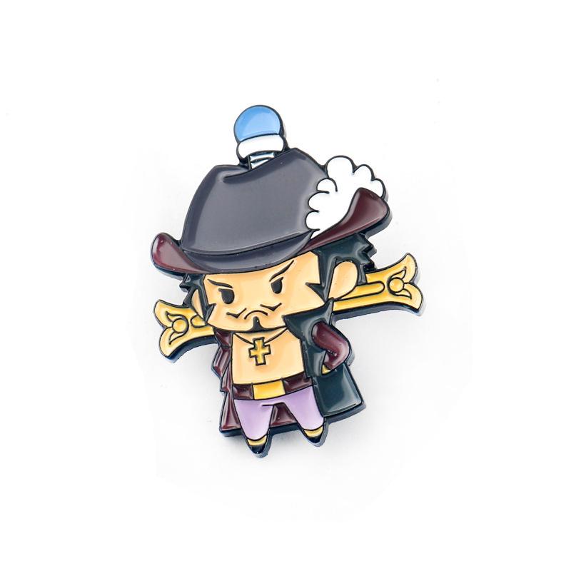 One Piece Луффи и Зоро Пираты Соломенной Шляпы Металлический Значок Брошь