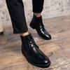 Marke Herren Basic Stiefel Bequeme Herren Stiefeletten Lässige Lederschuhe Freizeitspaziergang High Top Schuhe Schnürstiefel