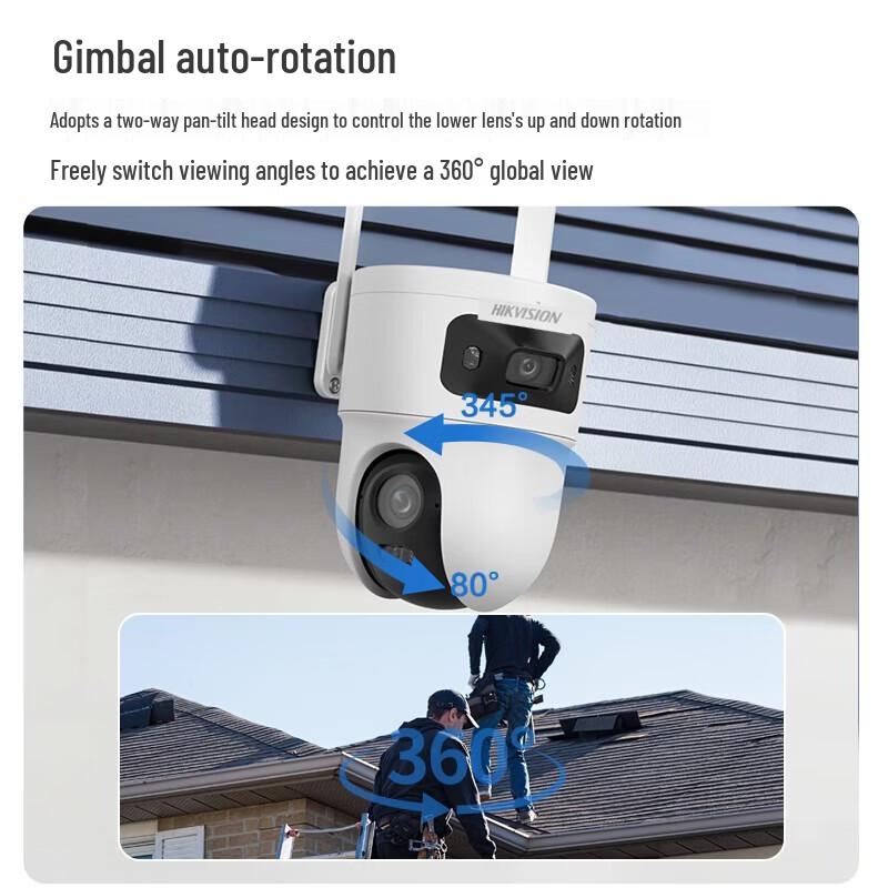 

HIKVISION 10MP Dual Lens Outdoor Wi-Fi Security Camera CN plug (adapter included)