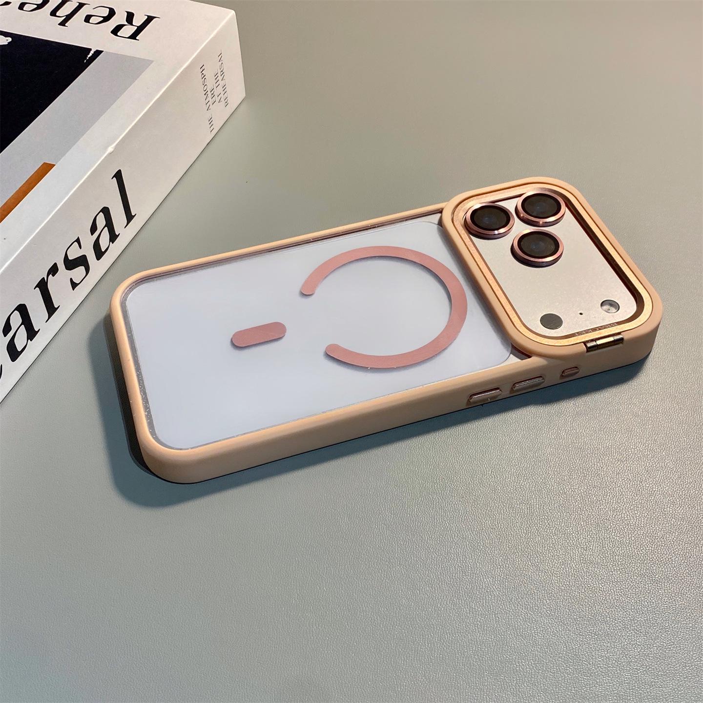 

Magnetic Metal Lens Holder for Apple 17 Pro Max Case, Full Coverage, Drop-Proof, Compatible with iPhone 13 Pro to 16 Pro Models. iPhone 11 Pro Max