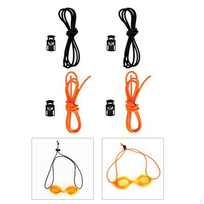4pcs Elastic Rubber Swimming Goggles Scuba Dive Mask Strap Replacement