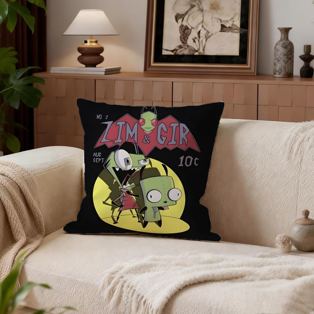 SciFi Invader Zim Cushion Cover Cushion Cover Set 4Pcs 50x50 45x45 40x40 Pillowcase Decorative Sofa Home Decor