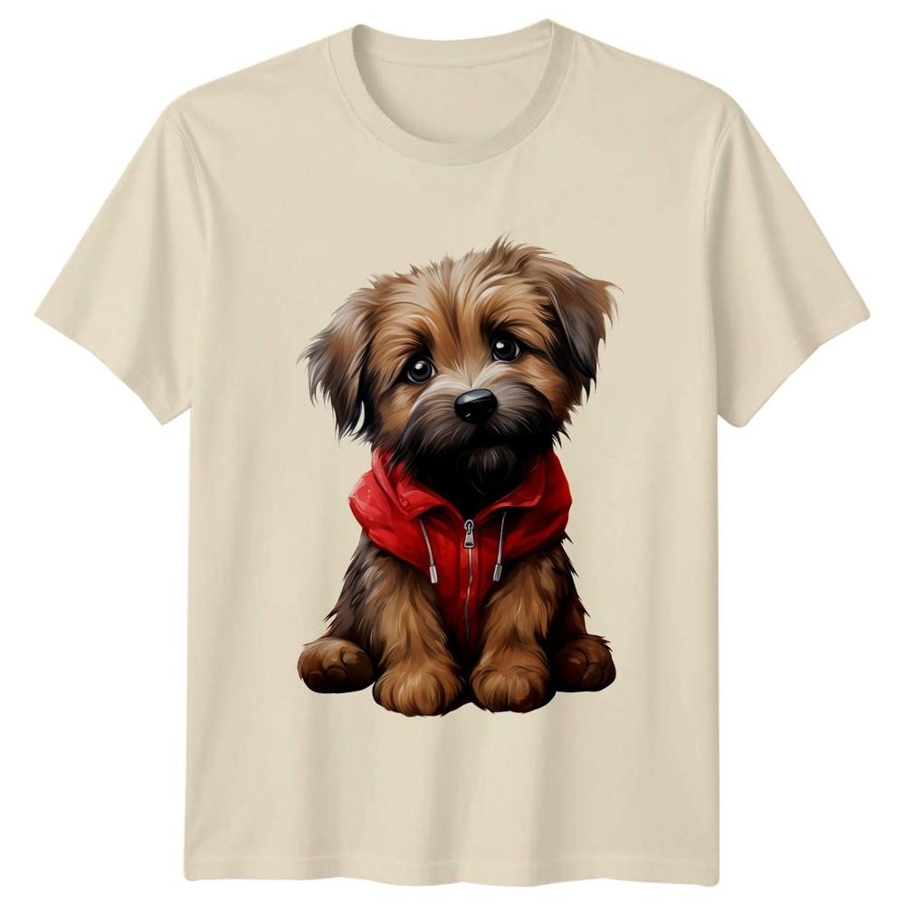 Puppy Dog In Hoodie Animals Dogs Unisexs TShirt Unisexs Tee Graphic Unisex Top